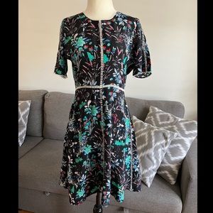 The Kooples Black Floral Mini Dress